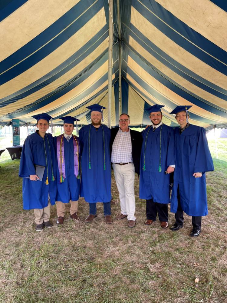 OSH graduates with Dr. Dave Huizen